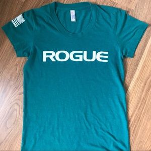 Rogue Fitness Women’s Shirt Turquoise Small
